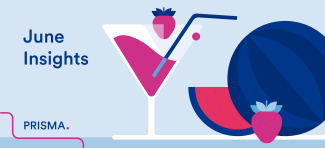 glass with berry juice and melon