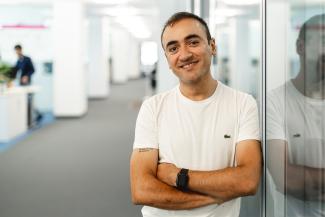 Man smiling