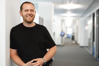 Man smiling