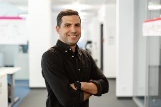 Man smiling