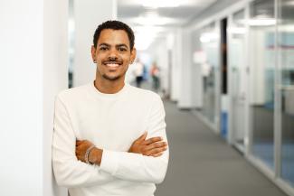 Man smiling