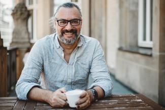 Man smiling