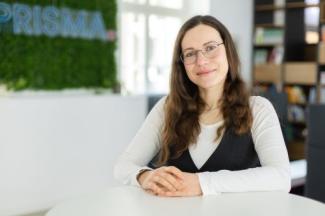 woman smiling
